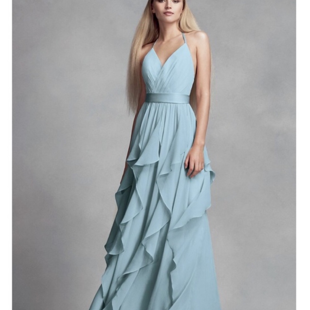 Vera Wang Ruffle Gown